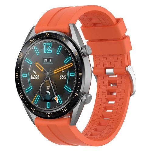CORREA DE 22MM DE SILICONA PARA HUAWEI GT2 PRO NARANJA