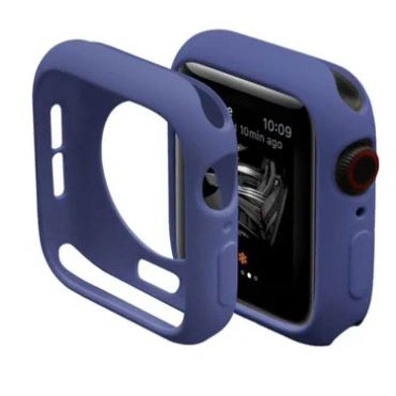 Case-Funda-Protector-de-Silicona-Azul-Marino-para-Applewatch-y-Smartwatch-44Mm