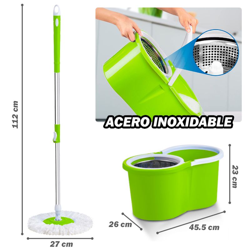 Trapeador-Escurridor-Giratorio-3-Mopas-VD-88-Y-Colgador-Doble