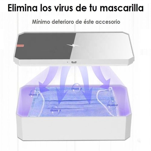 CAJA DE DESINFECCIÓN Y CARGADOR INALAMBRICO DE 10W