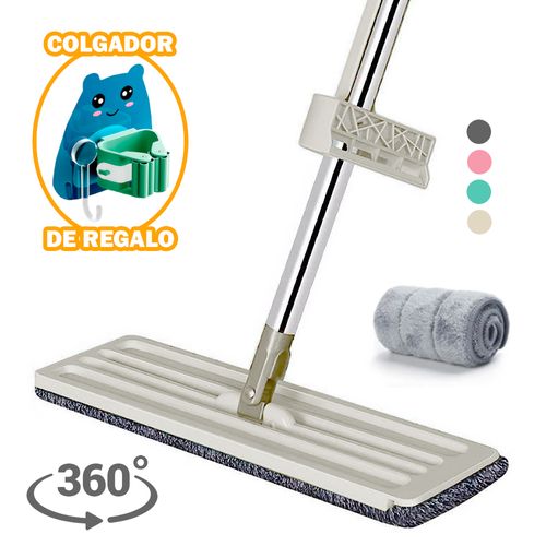 Trapeador Plano 360° ALT Y Organizador Escobas N60 HámsterAZ