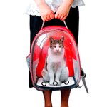 Mochila-Transportador-para-Gatos-y-Perros---Rojo