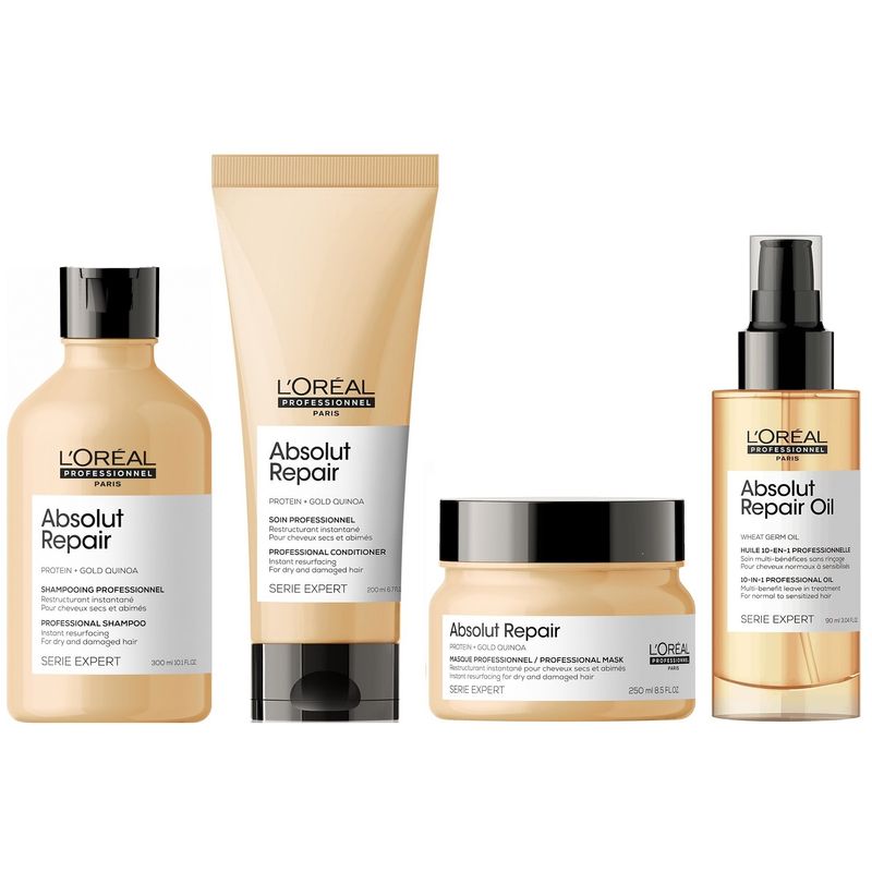 Shampoo-300ml--Conditioner--Mascarilla--Serum-LOreal-Absolut-Repair