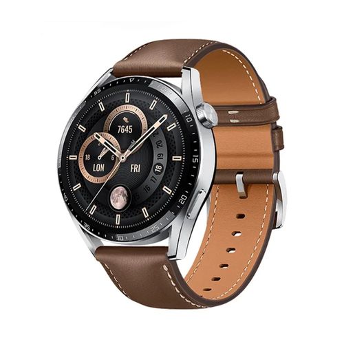 CORREA DE 22MM DE CUERO PARA HUAWEI GT2 E MARRON OSCURO