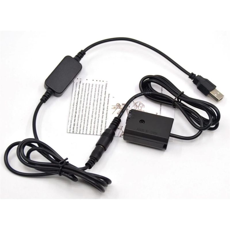 Adaptador-de-corriente-USB-o-Bateria-hueca-NP-FW50