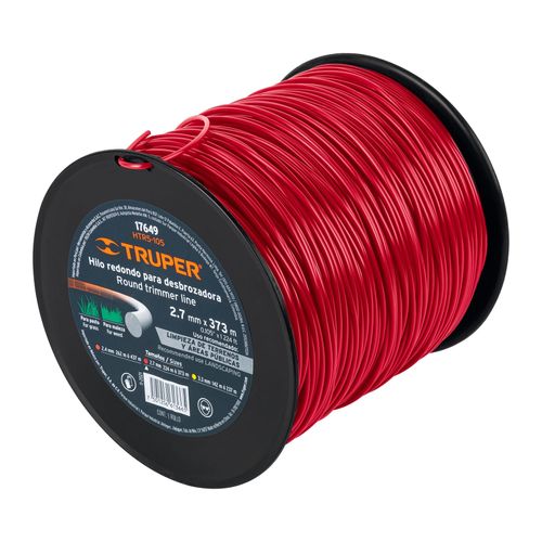 Hilos redondos 5 lb para desmalezadora 2.7 mm Truper
