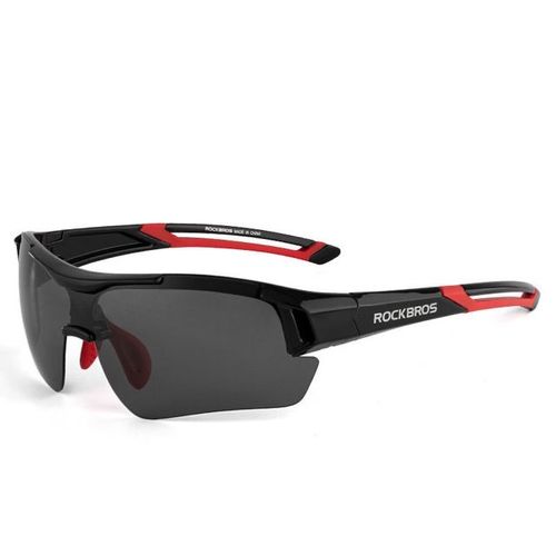 Lentes para ciclismo negros con rojo Rockbros