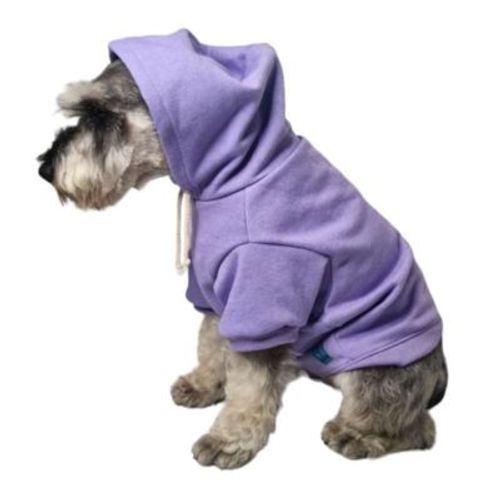 Ropa Capucha polera de algodon para Mascotas - Lila TL -T4