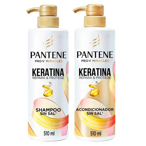 Pack Acondicionador con Keratina PANTENE Frasco 510ml + Shampoo PANTENE Keratina Frasco 510ml