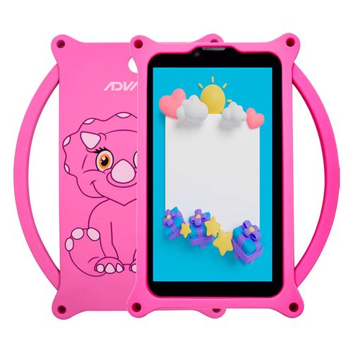 Tablet Advance PR6152 7" 3G, 16GB, 1GB ram, cámara principal 2MP + Cover Kids rosado