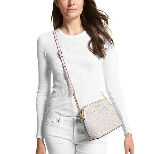 Crossbody Michel Kors Jet Set Travel Dome Powder Blush - Beige