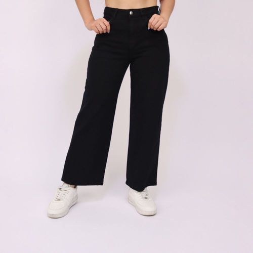 Jean Kayra Poblet Mujer Recto Comfy Crop N NEGRO
