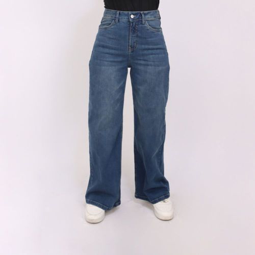 Jean Kayra Poblet Wide Leg Comfy Vintage A  AZUL