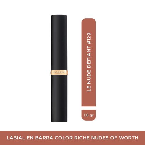 Labial Loreal Paris Colour Riche Nudes Of Worth  Tono Defiant #129