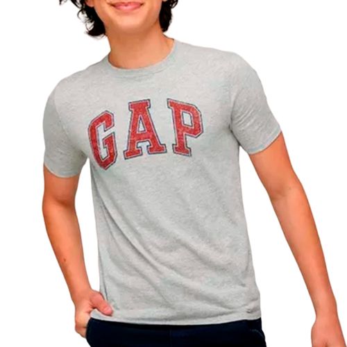 Polo Gap Original para Niño Color Gris y Rojo Loaizar