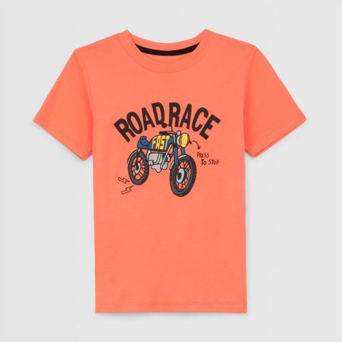 Polo Para Niño Circus Manga Corta Gam Est Naranja