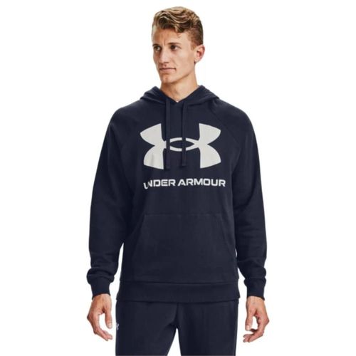 Polera Deportiva Under Armour Para Hombre Hoodie 1357093-410 Rival Fleece Big Azul