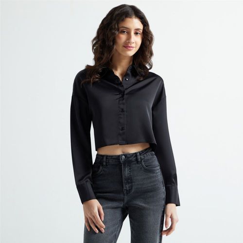 Blusa Hypnotic Mujer Manga Larga Silky NEGRO