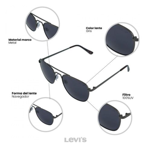 Lentes De Sol Levis Hombre Outlook X14038