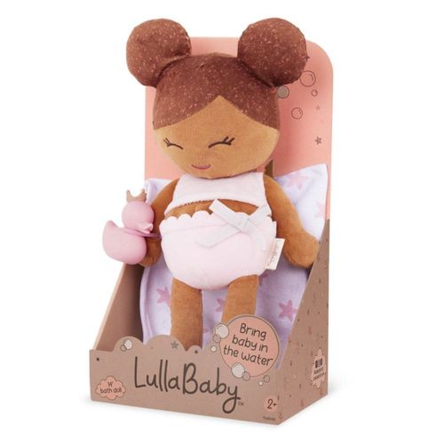 Muñeca Lullababy Niña Textil Para Tina Con Pelo Marron