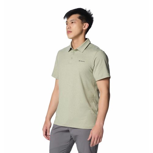 POLO PARA HOMBRE PIQUE TECH TRAIL™ VERDE COLUMBIA