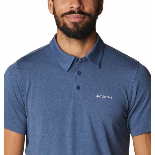 POLO PARA HOMBRE PIQUE TECH TRAIL™ AZUL COLUMBIA