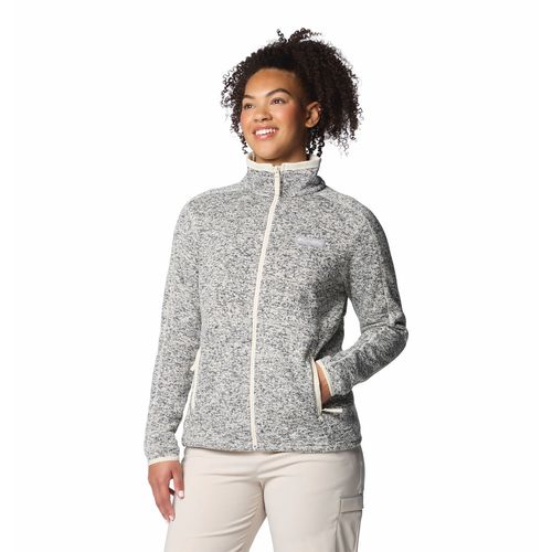 CASACA PARA MUJER CIERRE COMPLETO SWEATER WEATHER™ BLANCO COLUMBIA