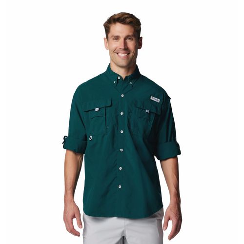 CAMISA PARA HOMBRE MANGA LARGA BAHAMA™ II VERDE COLUMBIA