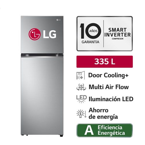 Refrigeradora LG Top Freezer GT33BPP 335L Plateada