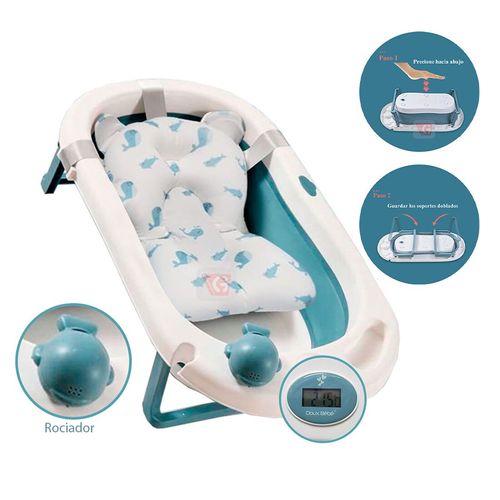 Tina de Baño Para Bebe Plegable Blue DB-688G