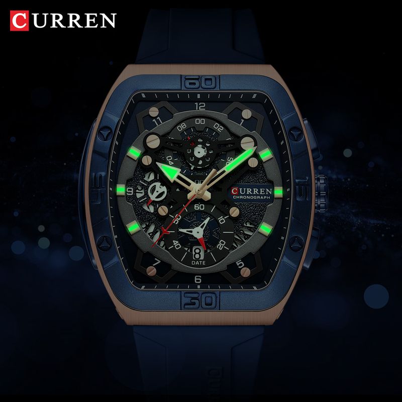 Reloj-Hombre-CURREN-8443-Negro-Cronografos-Cuarzo