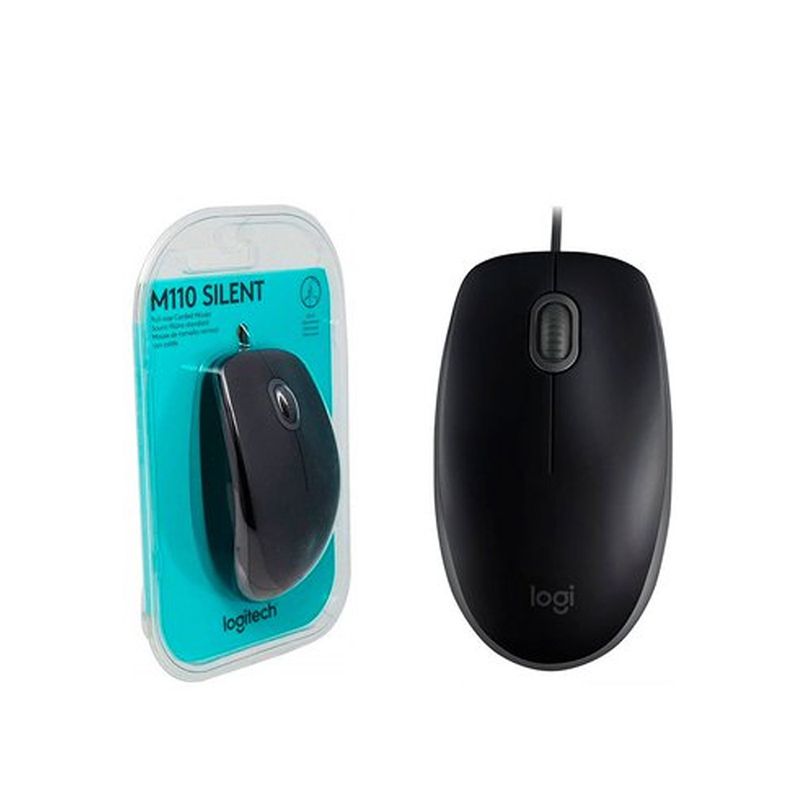Mouse-Logitech-M110-Silent-Optico-Usb-Negro-