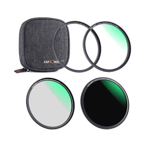 Filtro  K&F Concept Magnetic 3en1 Kit  UV+CPL+ND1000+Estu-62mm Sku1653