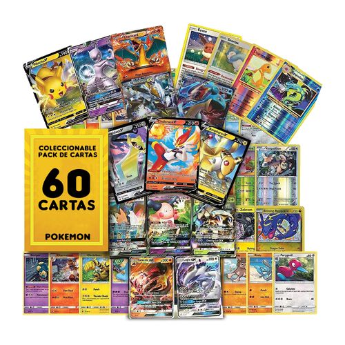 LOTE 60 CARTAS AL AZAR POKEMON TCG