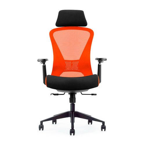 Silla Gamer Ergonómica Evox K2-BH-12 con Soporte Lumbar Ajustable - Anaranjado