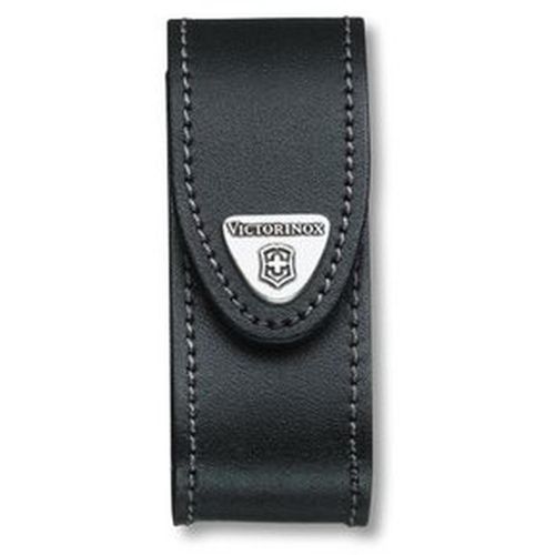 Estuche de Cuero Porta Navaja para Cinturón Victorinox - Negro