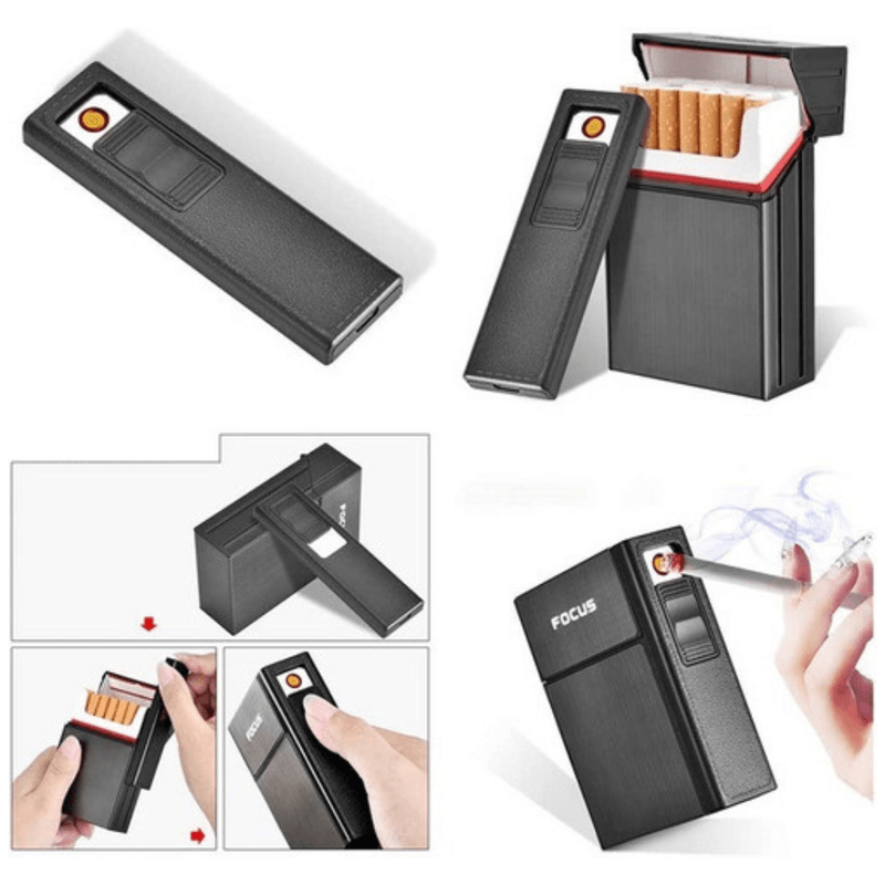 Cigarrera---Encendedor-Portatil-Recargable-Diseño-Elegante