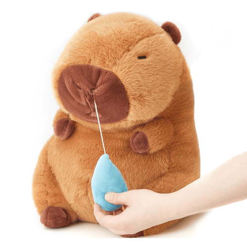 PELUCHE CAPIBARA MOQUITO RETRÁCTIL – 30 32 cm