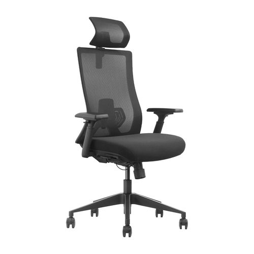 Silla de Oficina Ergonómica Evox SK9-BH-07 con Soporte Lumbar Ajustable - Negro