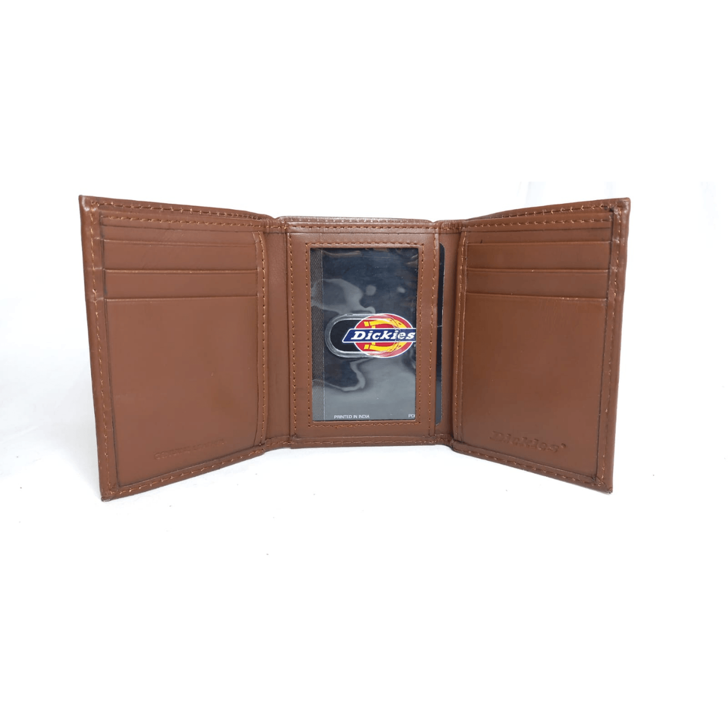 Billetera Trifold de Cuero para Hombres Dickies Marron Shopstar