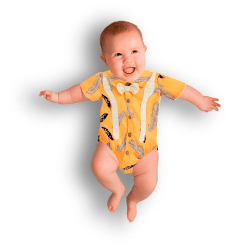 Enterizo Amababa Color Amarillo Para Bebe de 0 - 3 Meses - Loaizar