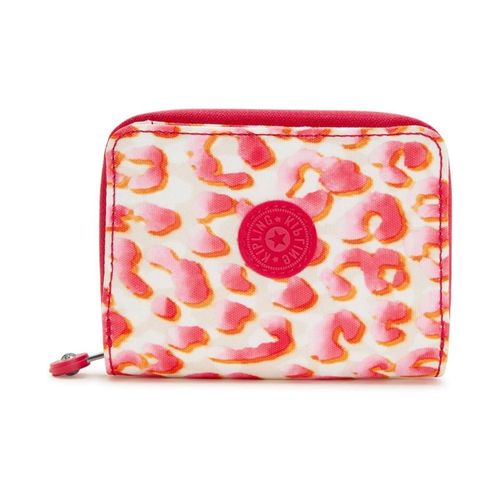 Billetera Kipling Money Love - Pink Cheetah