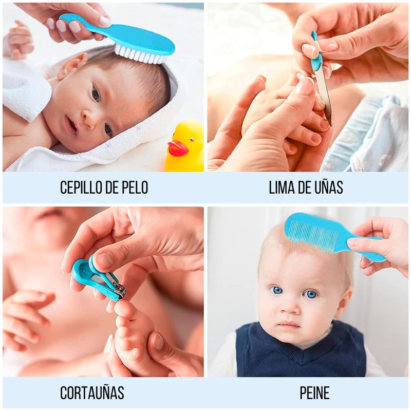 Kit-de-Higiene-para-Bebes-Cortauñas-Peine-Cepillo-Baby-Care-10-piezas--Niño-K10