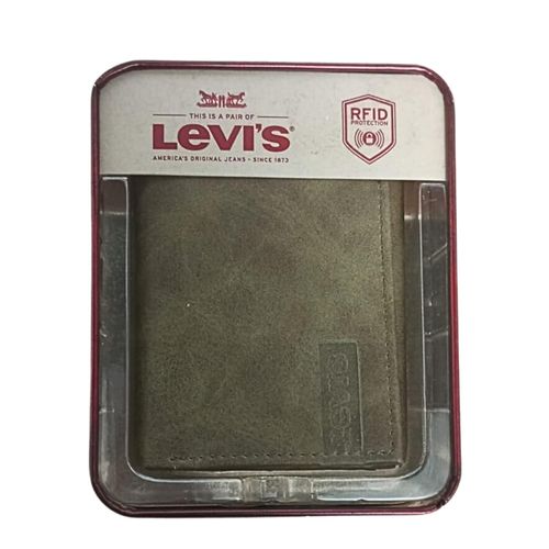 Billetera para Hombre Trifold Levis - Marrón Claro