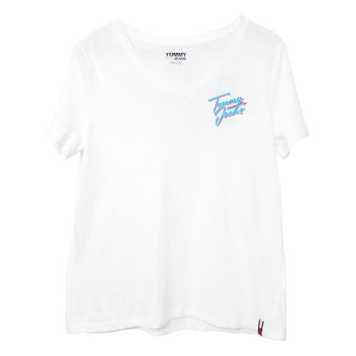 POLO BLANCO TOMMY JEANS MUJER