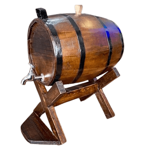 Barril de cerveza vinos 20 litros en madera natural con grifo