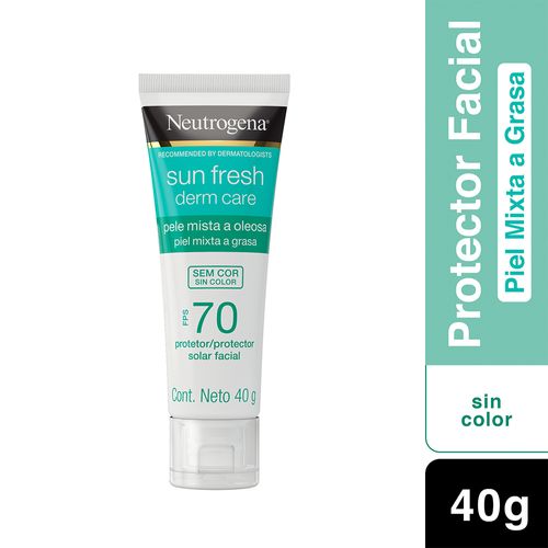 Protector Facial Sin Color Neutrogena Piel Mixta a Grasa 40g