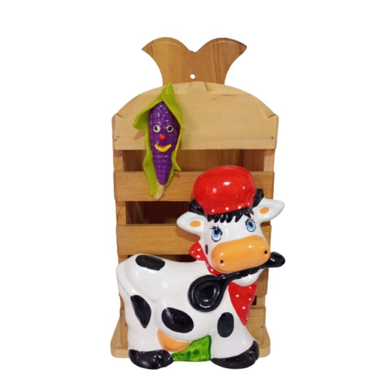 Porta-cucharon-de-vaquita-LULU-en-madera-Pino-