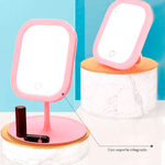 Espejo-con-Luz-Led--Tactil--para-Maquillaje-Armable-Rosa