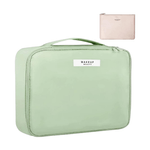 Estuche-Neceser-Porta-Cosmeticos-2-Piezas-con-Asa-Verde-Oliva